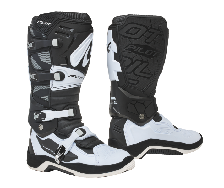 Botas Forma Pilot Negro Blanco |31001717|