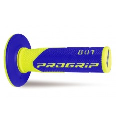 Puños Progrip 801 MX Amarillo Fluor Azul |801-252|