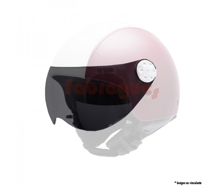 Pantalla Para Casco Mt (Nueva) Negra Retro Leather