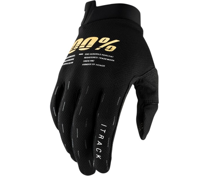 Guantes 100% Itrack Amarillo Fluor |33306591|