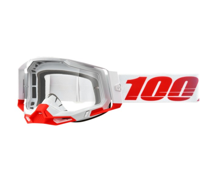 Máscara 100% Racecraft 2 Stkith Blanco Rojo |26012901|