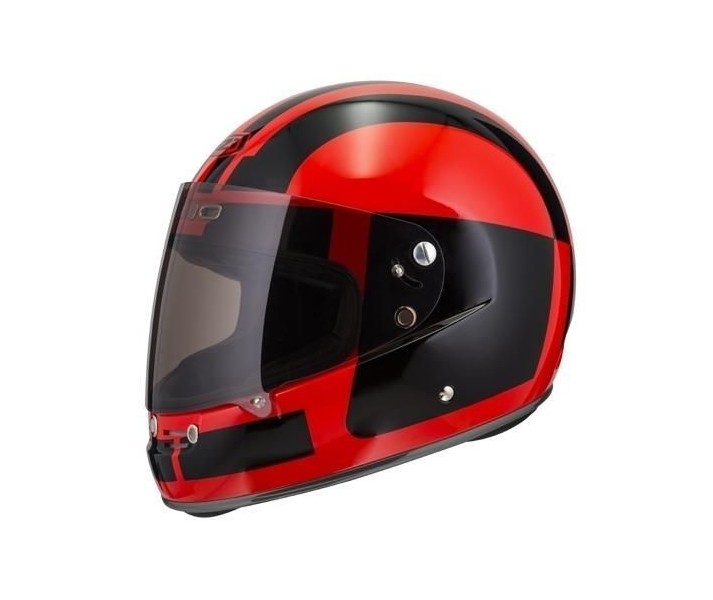 casco moto integral nzi trendy overtaking white red