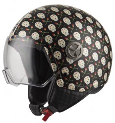 Casco Nzi Zeta 2 Flor Negro |050288AS95|