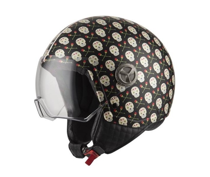 Casco Nzi Zeta 2 Flor Negro |050288AS95|