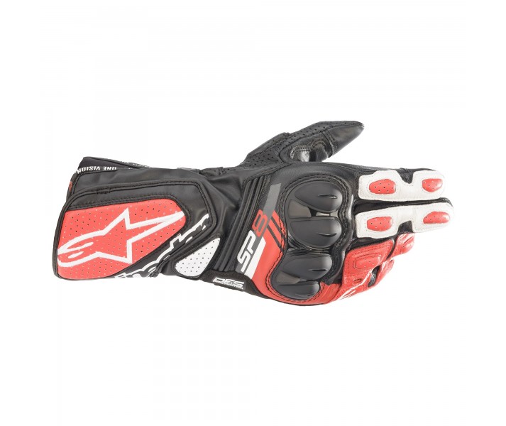 Guantes Alpinestars SP-8 Negro Rojo Blanco |3558321-1304|