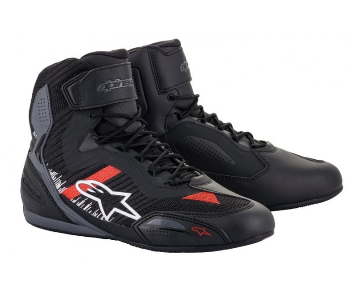 Botas Alpinestars Faster-3 Rideknit Negro Rojo Gris |2510319-1165|