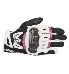 Guantes de Piel Alpinestars Stella Smx-2 Ac V2 Blanco Fucsia |3517717-1239|