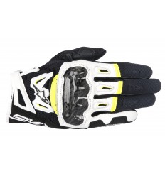 Guantes Alpinestars Smx-2 Ac V2 Negro Blanco Amarillo Fluor |3567717-125|