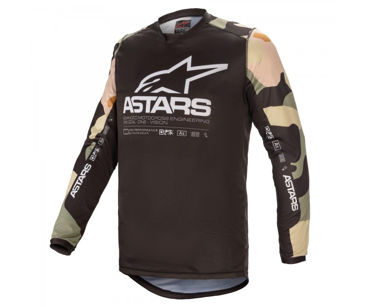 Camiseta Alpinestars Racer Tactical Camo Blanco |3761221-872|