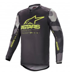 Camiseta Alpinestars Racer Tactical Gris Camo Amarillo |3761221-9155|