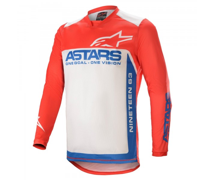 Camiseta Alpinestars Racer Supermatic Rojo Azul |3761521-3172|