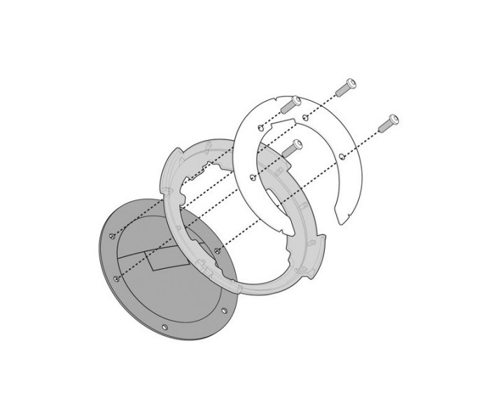 Kit Adaptador Givi Tanklock Para Kawasaki Z 650 17