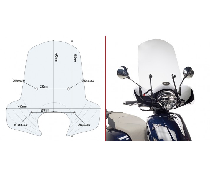 Kit De Montaje Givi Para Kymco Like 125 17