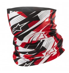 Braga Alpinestars Blurred Neck Tube Negro Blanco Rojo|4759019-123|