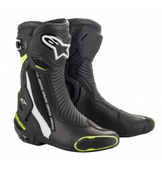 Botas Alpinestars Smx Plus V2 Boots Negro Blanco Amarillo Fluor |2221019-125|