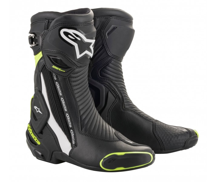 Botas Alpinestars Smx Plus V2 Boots Negro Blanco Amarillo Fluor |2221019-125|