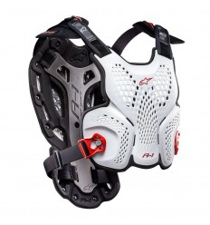 Peto Alpinestars A-1 Roost Guard Blanco Negro Rojo|6700116-213|