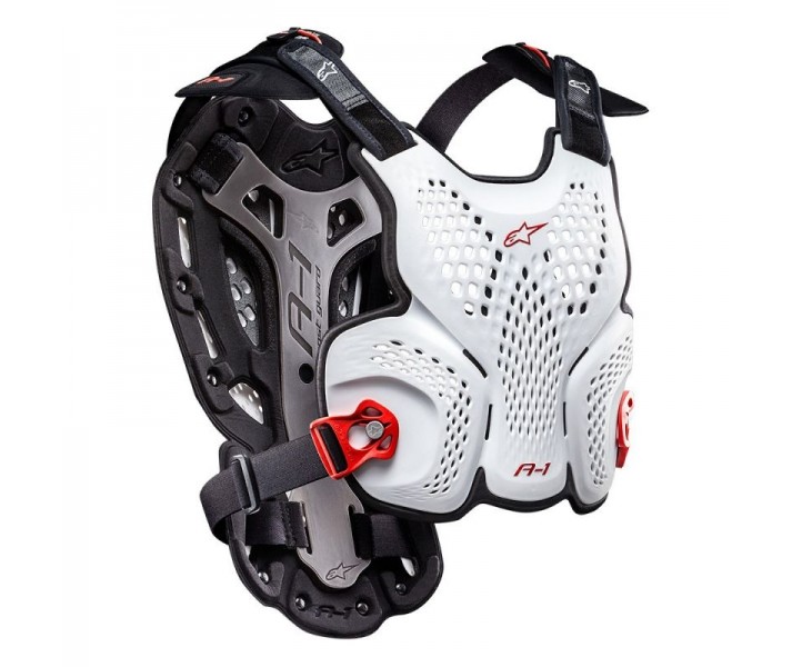 Peto Alpinestars A-1 Roost Guard Blanco Negro Rojo|6700116-213|