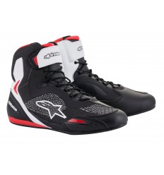 Zapatillas Alpinestars Faster-3 Rideknit Negro Blanco Rojo |2510319-123|