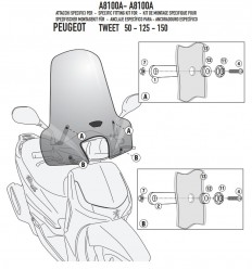 Kit Anclaje Givi Para Peugeot Tweet 50-125-150 de 10 a 13