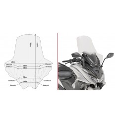 Parabrisas Givi Completo Para Kymco Ak 550 17
