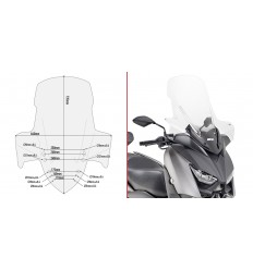 Parabrisas Givi Completo Para Yamaha Xmax 300 17