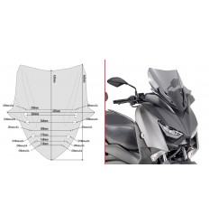 Parabrisas Givi Completo Para Yamaha Xmax 300 17