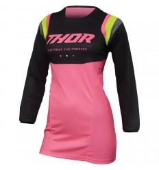 Camiseta Thor Mujer Pulse Rev Charcoal Rosa Fluor |29110237|