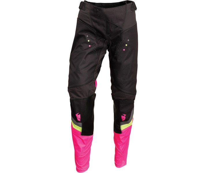 Pantalón Thor Mujer Pulse Rev Charcoal Rosa Fluor |29020295|