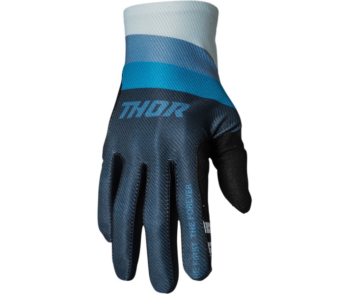 Guantes Thor Assist React Azul Medianoche Verde Azulado |33600068|