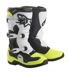 Botas Alpinestars Infantil Tech 3S Kids Negro Blanco Amarillo |2014518-125|