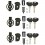 Kit Cerraduras Givi Security Lock (3 Bombines) |SL103|