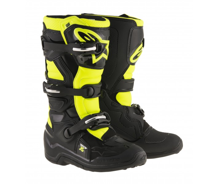 Botas Motocross Alpinestars Tech 7 S Negro Amarillo Fluor 2017 |2015017-155|