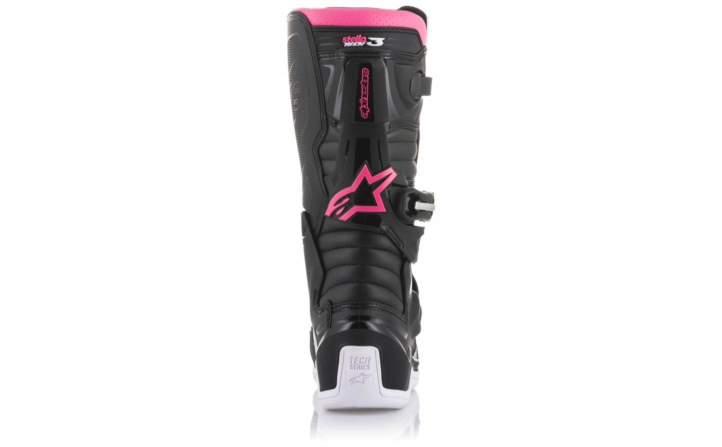 Botas Motocross Mujer Alpinestars Stella Tech 3 Negro Blanco Rosa, 2013218-130