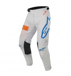 Pantalones Alpinestars Racer Tech Atomic Pants Cool Gris Mid Azul Naranja Fluor