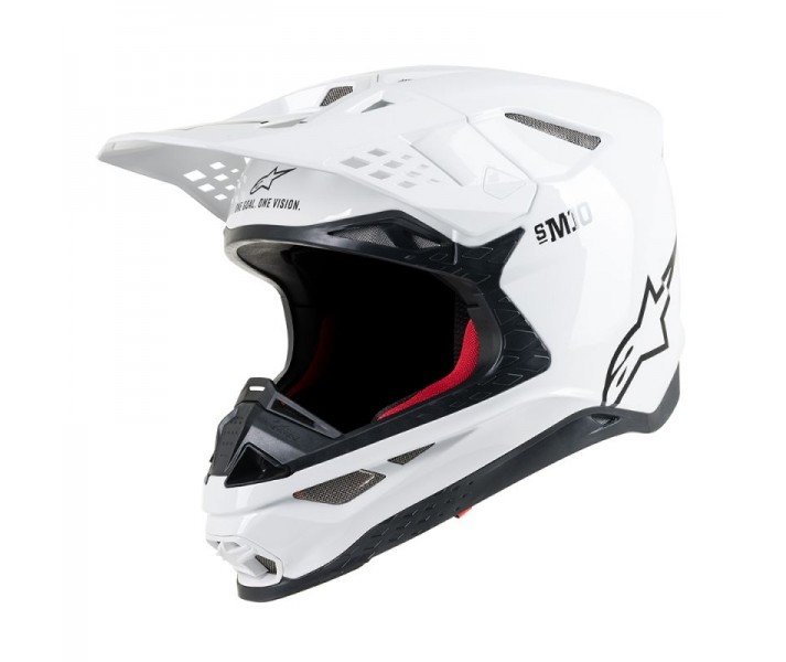 Casco Alpinestars Supertech S-M10 Solid Helmet Ece Blanco Glossy|8300119-2180|