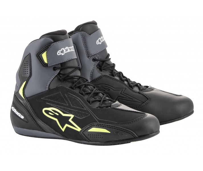 Zapatillas Alpinestars Faster-3 Drystar Negro Gris Amarillo Fluor |2540719-175|