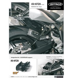 Soporte para candado Artago Kit integracin 69 Yamaha FZ6/Fazer04-09 Ref KFZ6