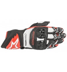 Guantes Alpinestars Gp Pro R3 Gloves Negro Blanco Brillo Rojo |3556719-1304|