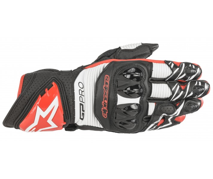 Guantes Alpinestars Gp Pro R3 Gloves Negro Blanco Brillo Rojo |3556719-1304|