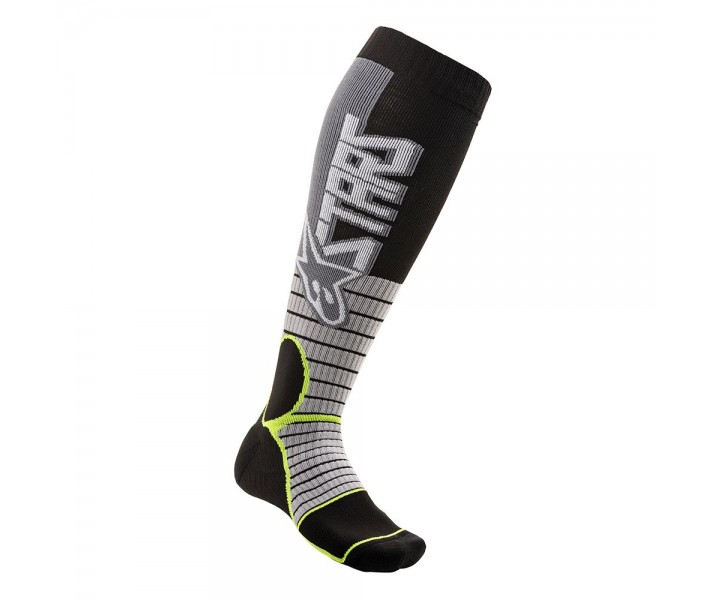 Calcetines Alpinestars Mx Pro Cool Gray Yellow Fluo |4701520-905|