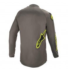 Camiseta Alpinestars Fluid Speed Gris Amarillo Fluor |3762621-9350|
