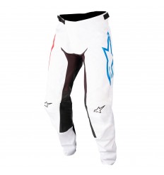 Pantalón Alpinestars Racer Squad Blanco Rojo Turquesa |3722022-2037|