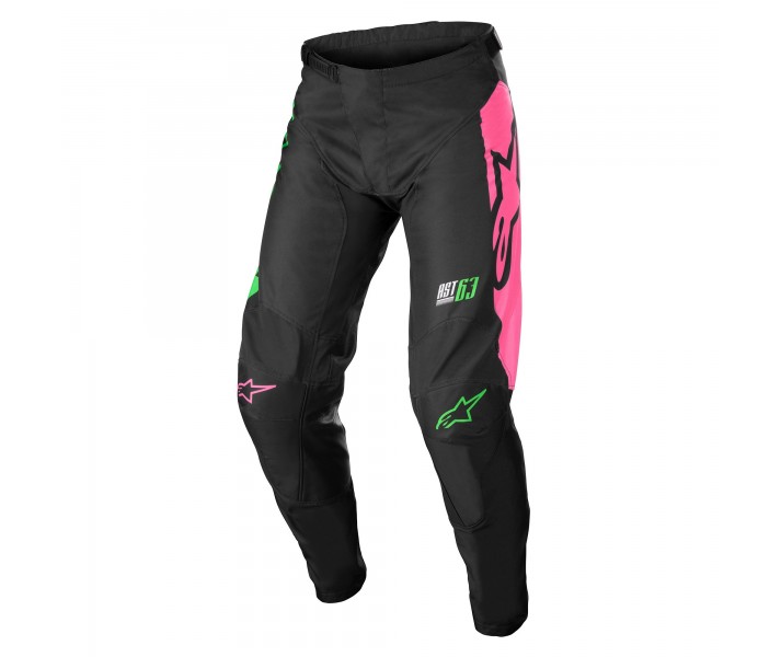 Pantalón Infantil Alpinestars Racer Compass Negro Verde Neon |3742122-1669|