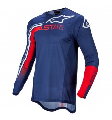 Camiseta Alpinestars Supertech Blaze Azul Rojo |3760422-7322|