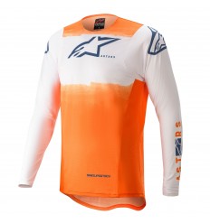 Camiseta Alpinestars Supertech Foster Blanco Naranja |3760722-2407|