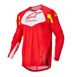 Camiseta Alpinestars Techstar Factory Rojo Blanco |3761022-3025|
