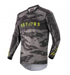 Camiseta Alpinestars Racer Tactical Negro Gris Amarillo |3761222-1154|