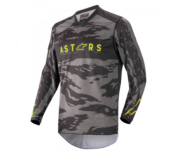 Camiseta Alpinestars Racer Tactical Negro Gris Amarillo |3761222-1154|