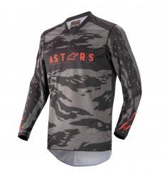 Camiseta Alpinestars Racer Tactical Negro Gris Rojo |3761222-1223|